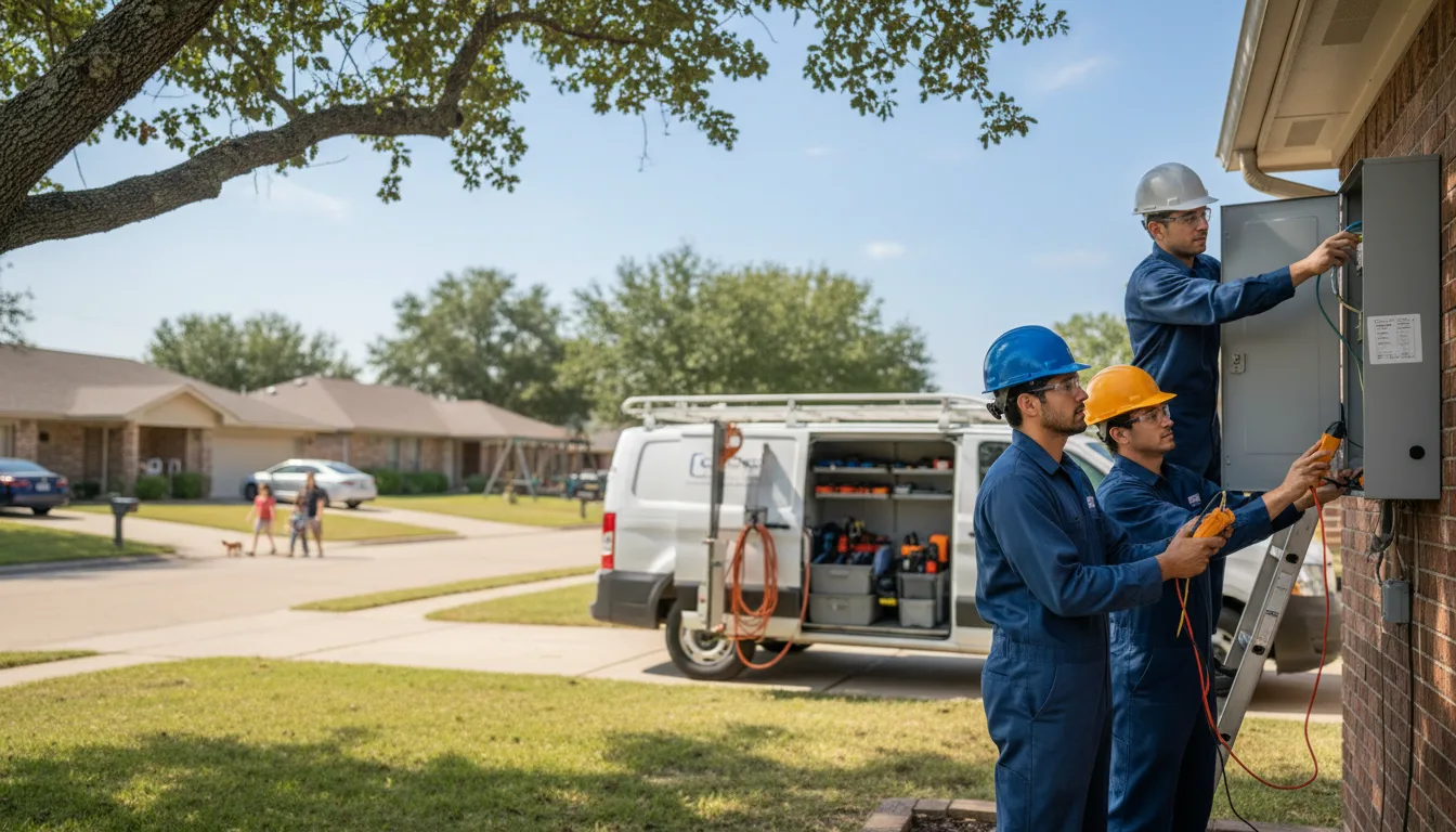 Certified electrician providing emergency electrical services in Schriever, LA